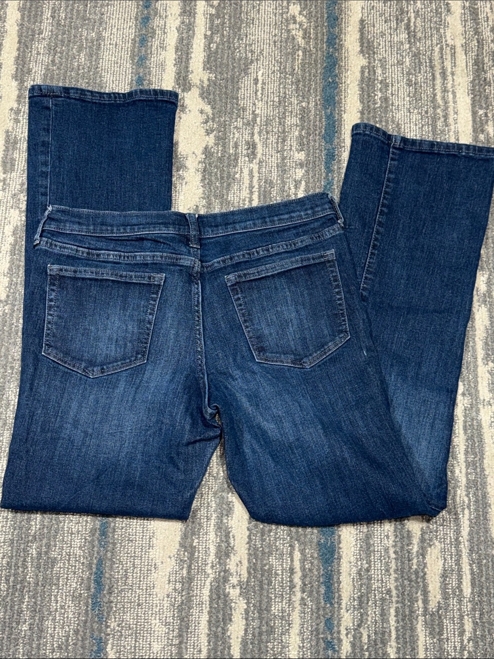 Size 10 / 30 Banana Republic Women's Dark Blue Bootcut Jeans